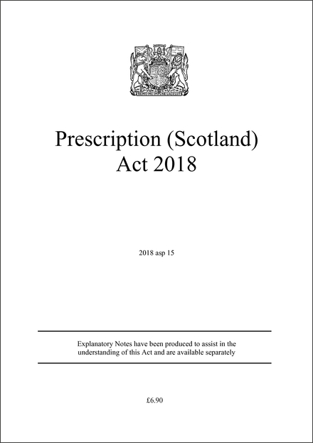 Prescription (Scotland) Act 2018