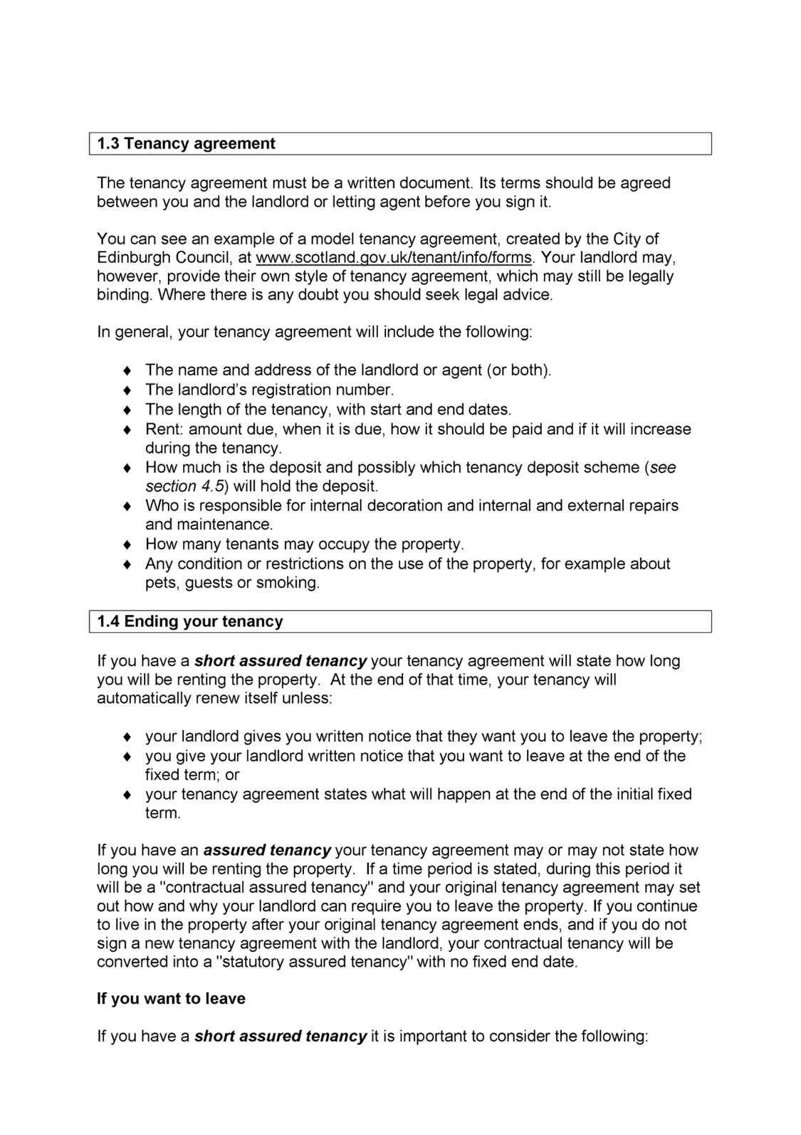 The Tenant Information Packs (Assured Tenancies) (Scotland) Order Within scottish short assured tenancy agreement template