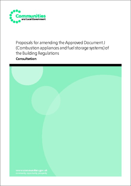 Impact Assessment of Amendments to Building Regulations Part J – Combustion Appliances and Fuel Storage Systems