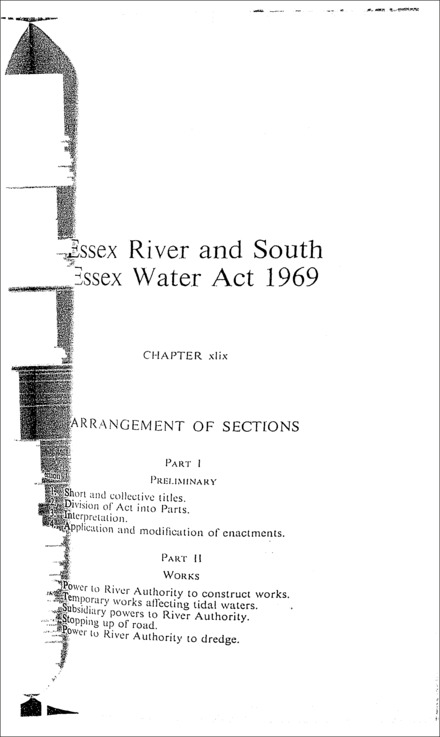 Essex River and South Essex Water Act 1969