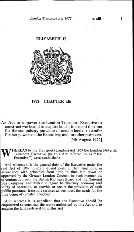London Transport Act 1972