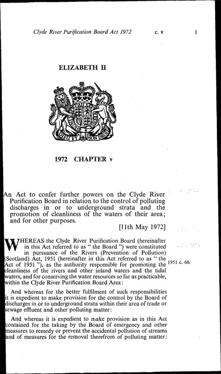 Clyde River Purification Board Act 1972