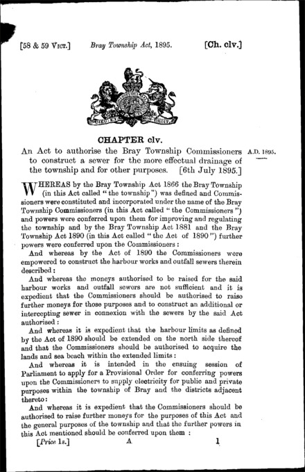 Bray Township Act 1895