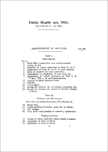 Public Health Act 1925