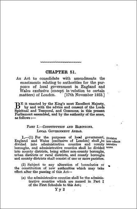 Local Government Act 1933