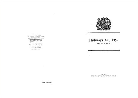 Highways Act 1959