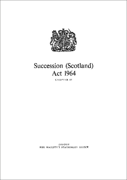 Succession (Scotland) Act 1964