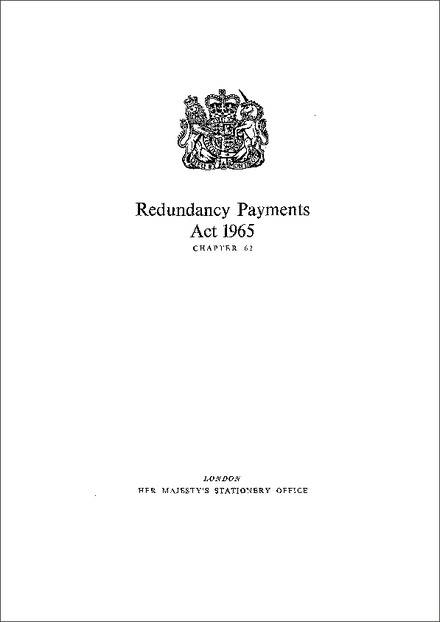Redundancy Payments Act 1965