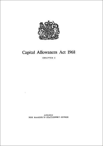 Capital Allowances Act 1968