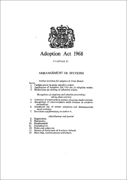 Adoption Act 1968
