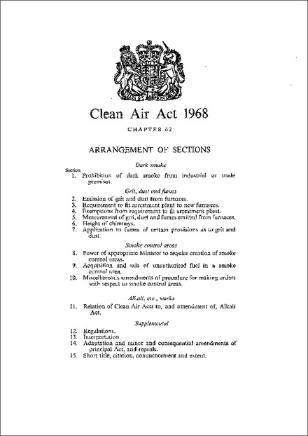 Clean Air Act 1968