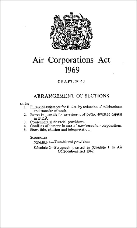 Air Corporations Act 1969