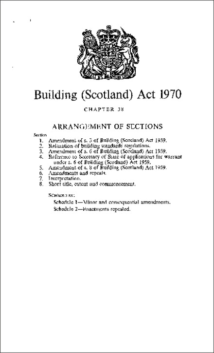 Building (Scotland) Act 1970