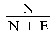 Formula - N divided by (N plus E)