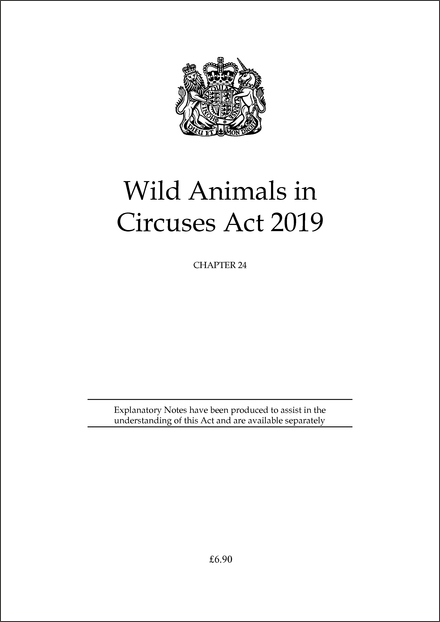 Wild Animals in Circuses Act 2019