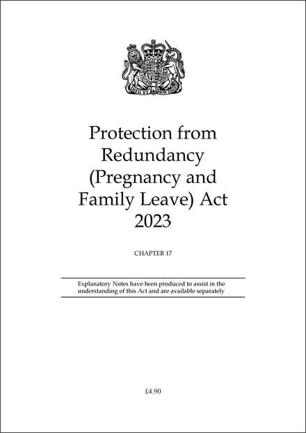 Protection from Redundancy (Pregnancy and Family Leave) Act 2023