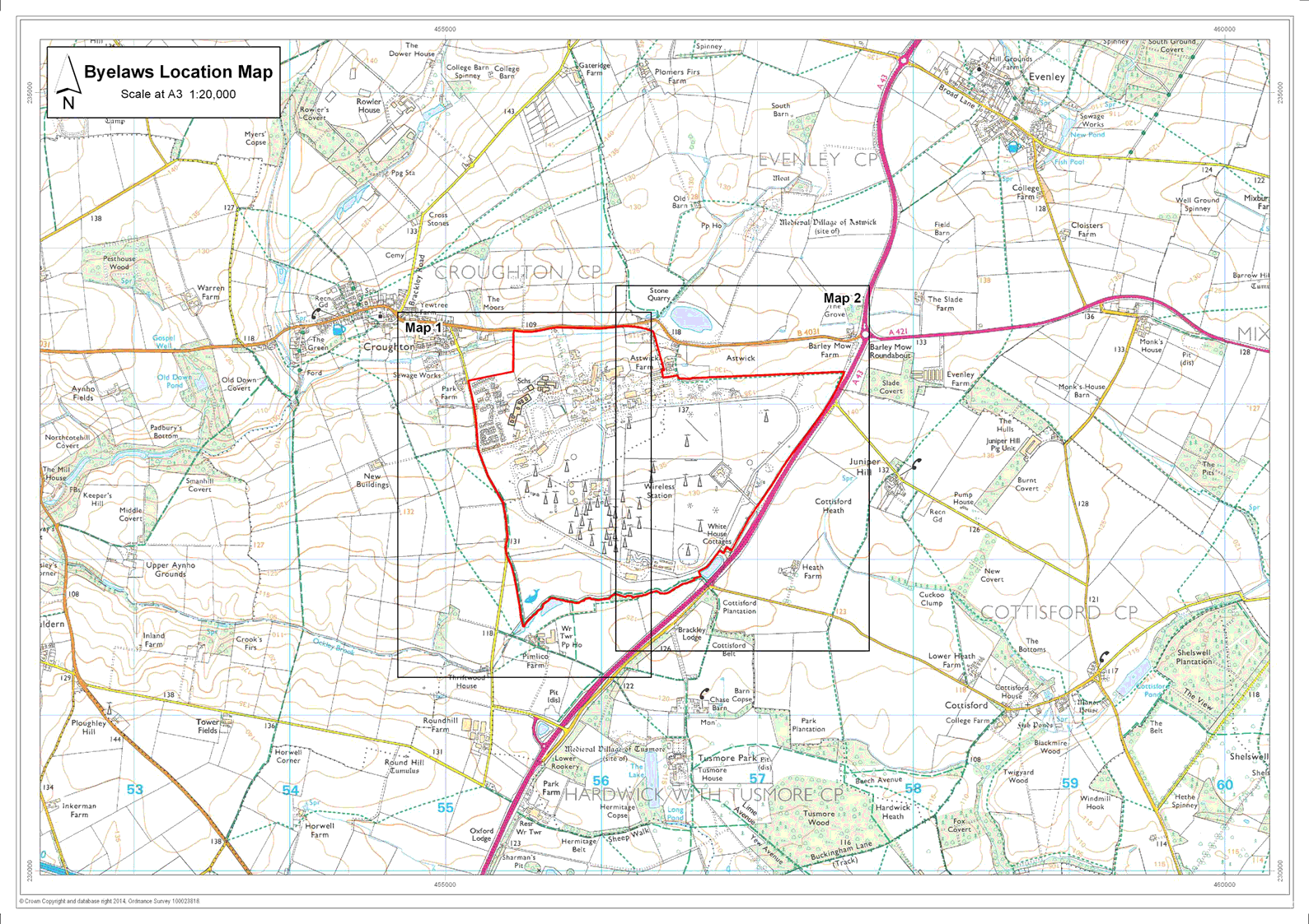 RAF Croughton Map 3