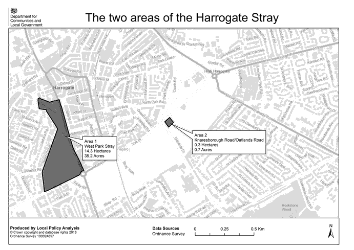 Harrogate Stray Indicative Map