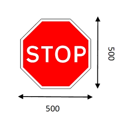 Red Stop sign