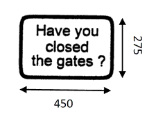 Sign with wording reading “Have you closed the gates?”