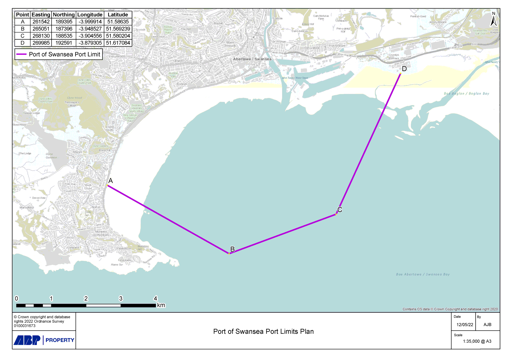 Port of Swansea Port Limits Plan - English
