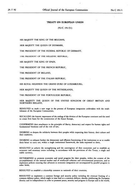Consolidated version of the Treaty on European Union