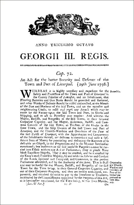 Liverpool Security Act 1798