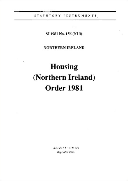 Housing (Northern Ireland) Order 1981