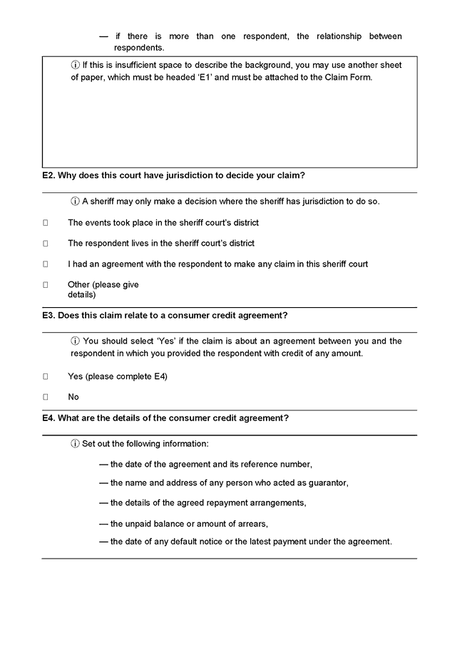 Form 3A - The Simple Procedure Claim Form