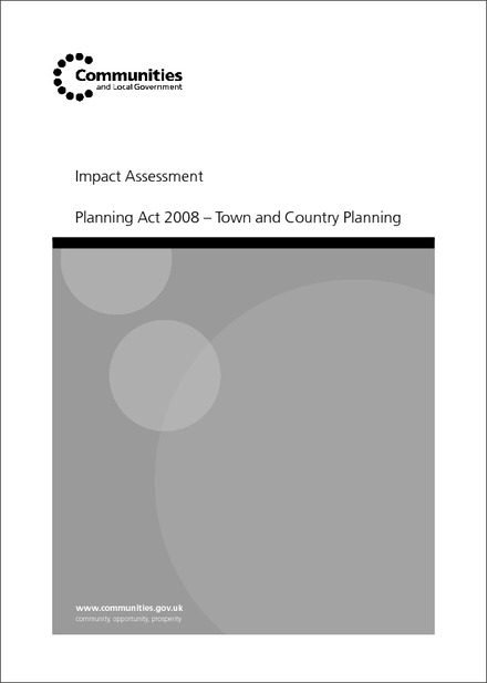 Planning Act 2008 - Town and Country Planning: Impact Assessment of MIPs appeals: provision to require appeals to the High Court against planning decisions on MIPs to be made within 6 weeks of the decision
