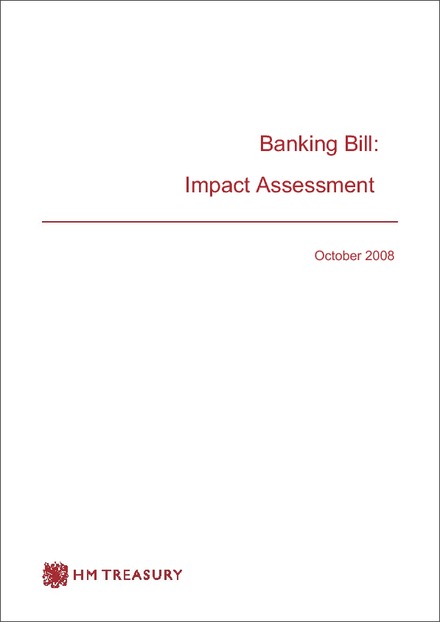 Impact Assessment of the Banking Bill