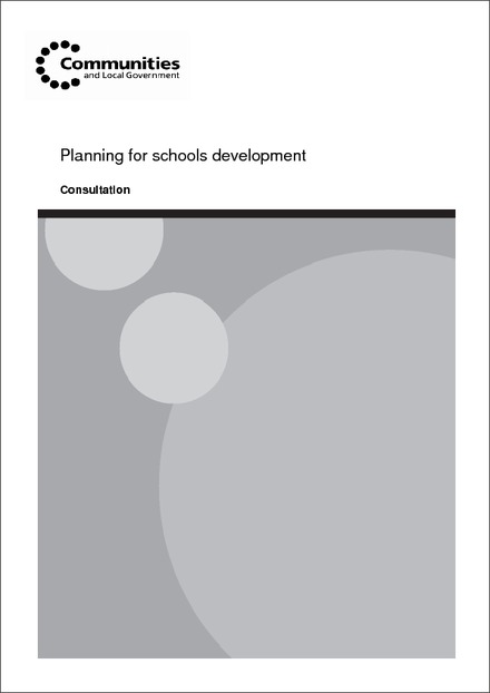 Amendments to the General Permitted Development Order - schools