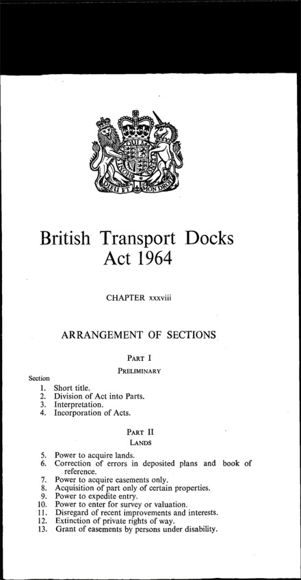 British Transport Docks Act 1964