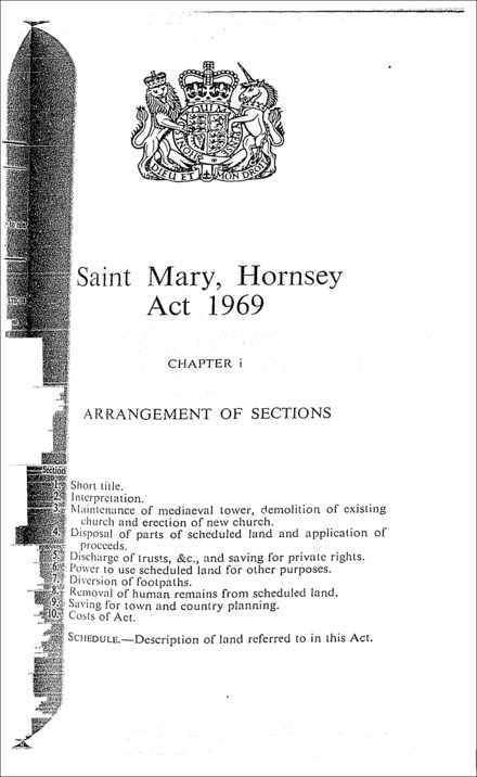 St. Mary, Hornsey Act 1969
