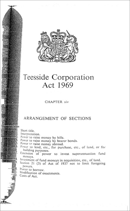 Teesside Corporation Act 1969