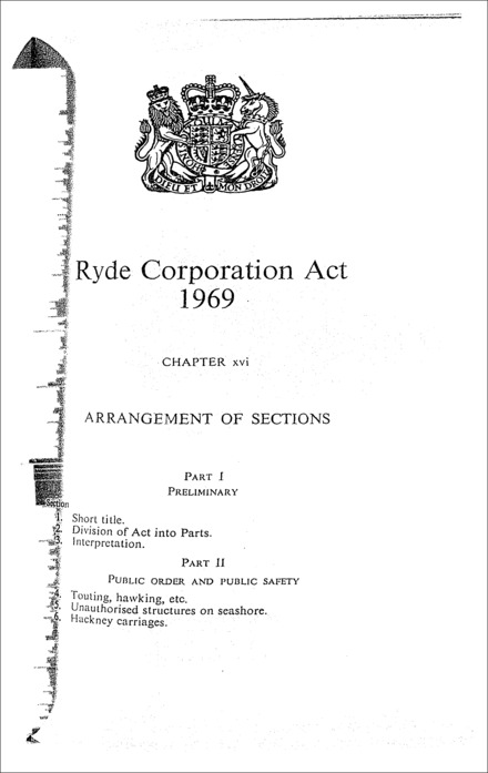 Ryde Corporation Act 1969