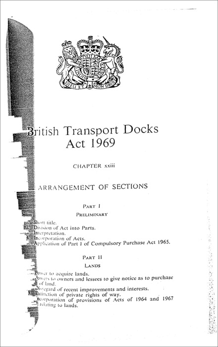 British Transport Docks Act 1969