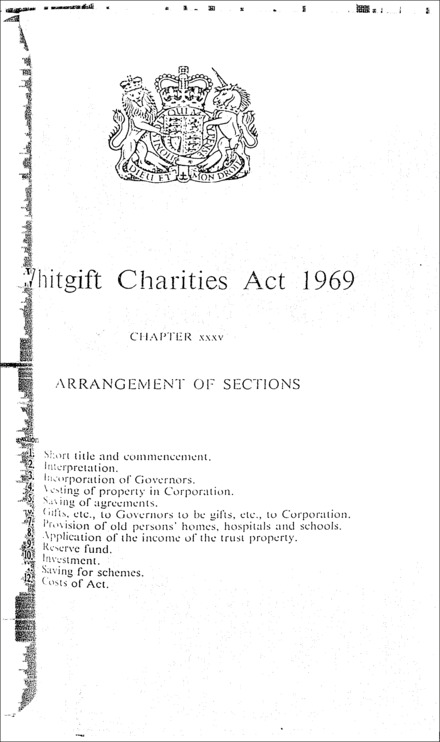 Whitgift Charities Act 1969