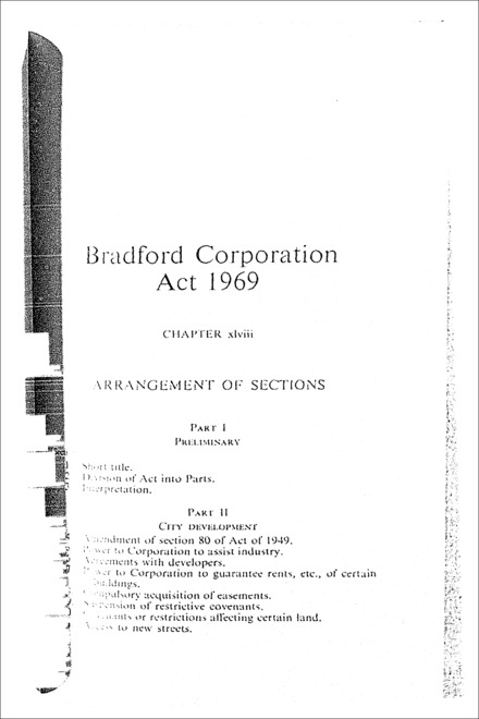 Bradford Corporation Act 1969