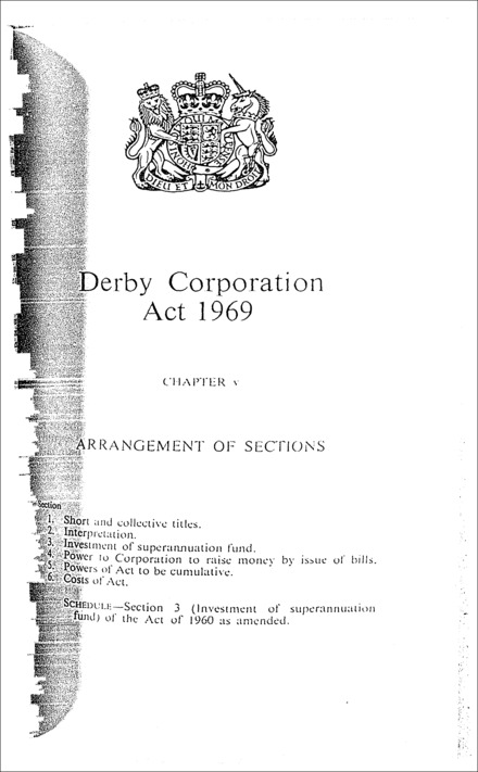 Derby Corporation Act 1969