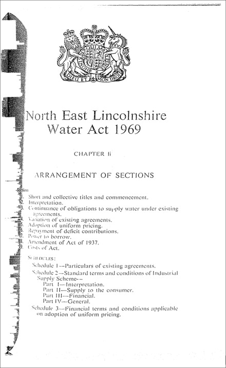 North East Lincolnshire Water Act 1969
