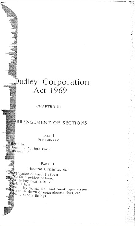 Dudley Corporation Act 1969