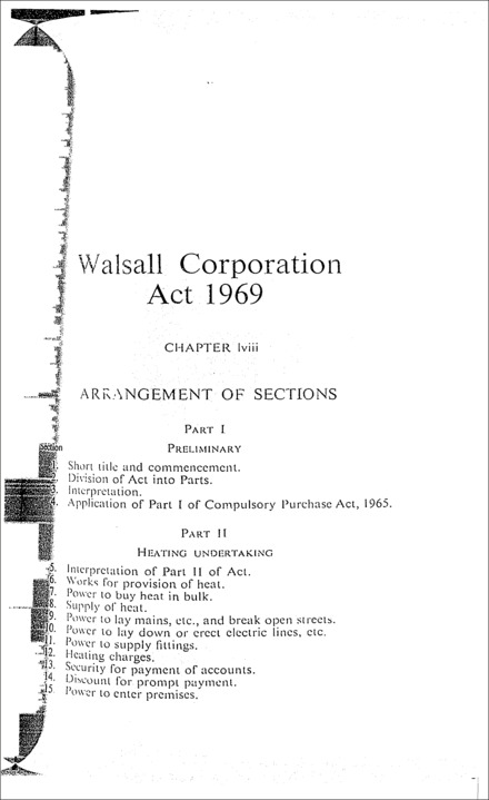 Walsall Corporation Act 1969