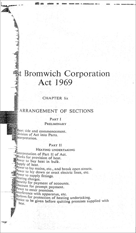 West Bromwich Corporation Act 1969