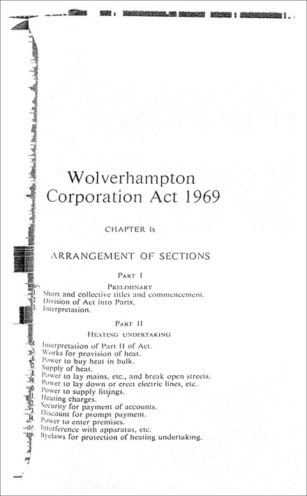 Wolverhampton Corporation Act 1969