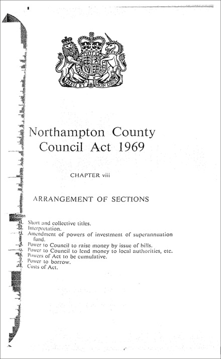 Northampton County Council Act 1969