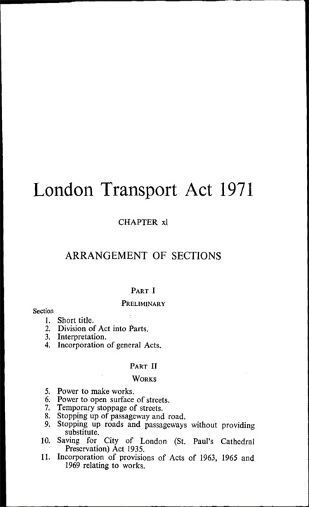 London Transport Act 1971