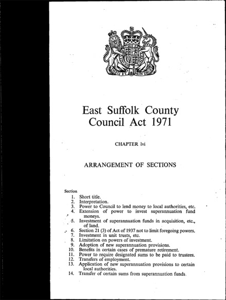 East Suffolk County Council Act 1971