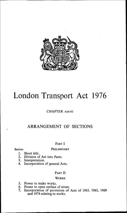 London Transport Act 1976