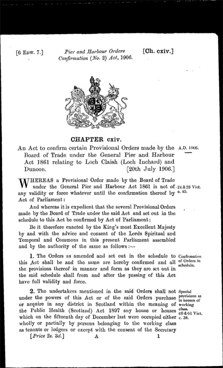 Pier and Harbour Orders Confirmation (No. 2) Act 1906